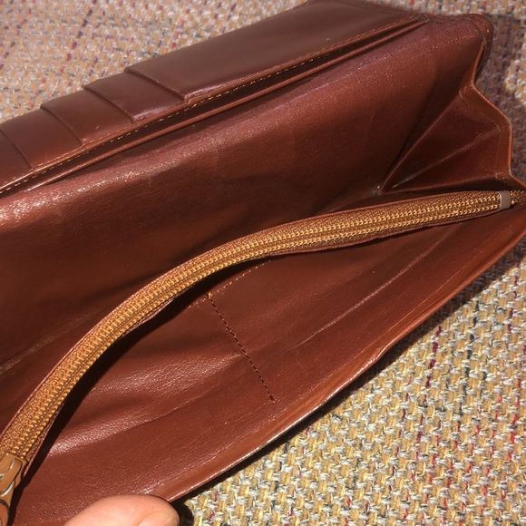 BURBERRY Nova Check Plaid Canvas Leather BiFolding Long Wallet - Picture 13 of 16